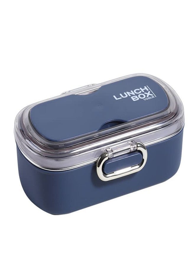 Invite Enterprise Thermal Insulation Double Layer Lunch Boxes Reusable Freezer Safe 2 Layer Portion Snack Containers for Adults and Kids.(Pack of 1) (2 Compartment Lunch Box) - Image 1